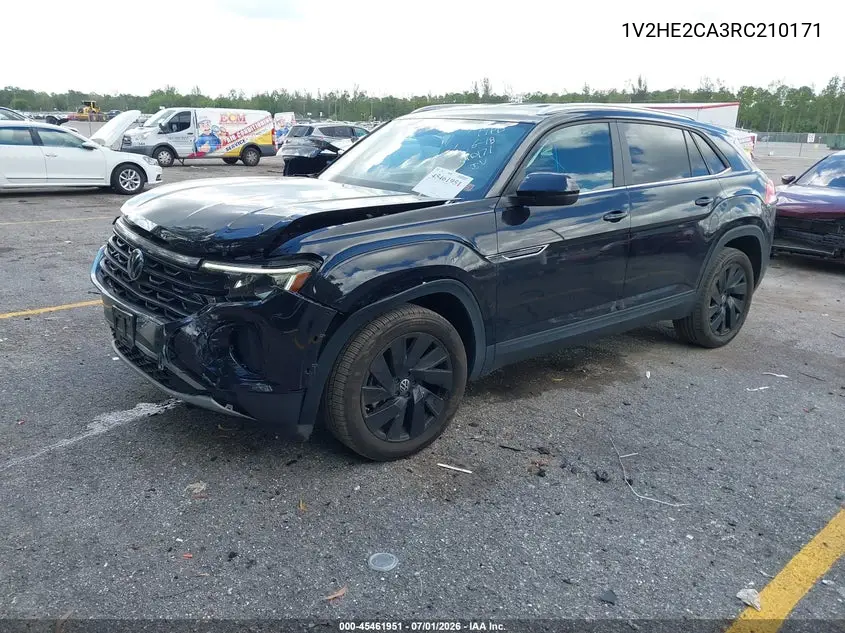 2024 Volkswagen Atlas Cross Sport 2.0T Se W/Technology VIN: 1V2HE2CA3RC210171 Lot: 45461951