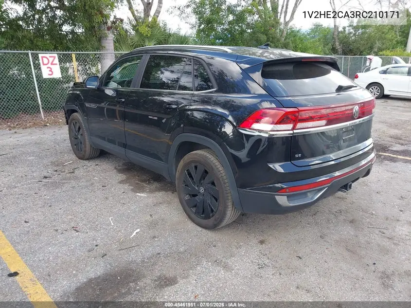 2024 Volkswagen Atlas Cross Sport 2.0T Se W/Technology VIN: 1V2HE2CA3RC210171 Lot: 45461951