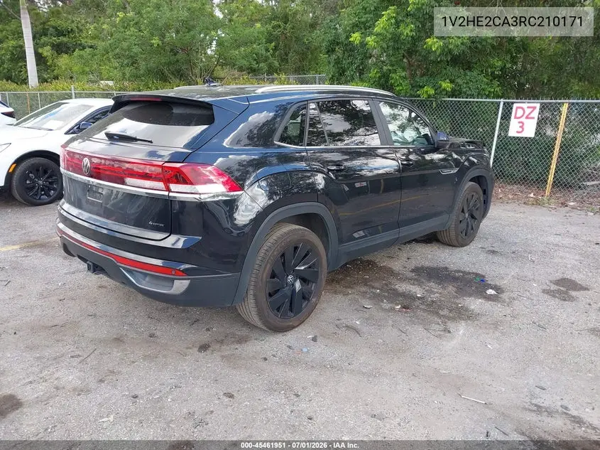 2024 Volkswagen Atlas Cross Sport 2.0T Se W/Technology VIN: 1V2HE2CA3RC210171 Lot: 45461951