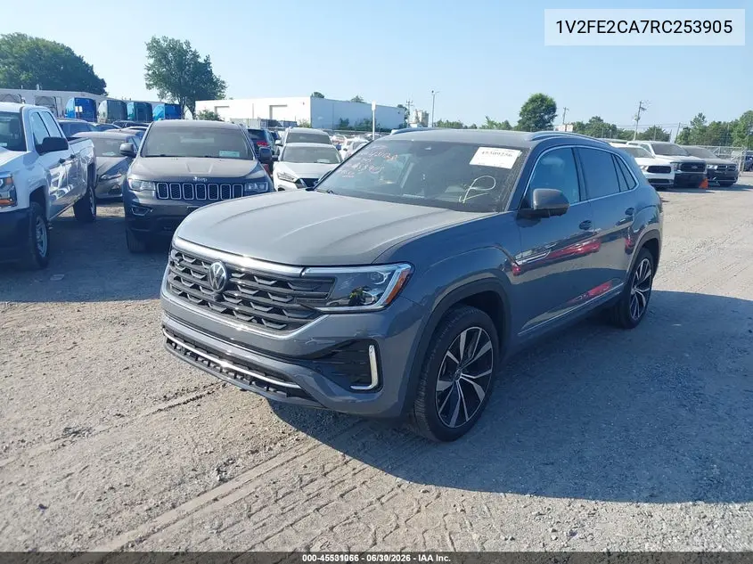 2024 Volkswagen Atlas Cross Sport 2.0T Sel Premium R-Line VIN: 1V2FE2CA7RC253905 Lot: 45531066
