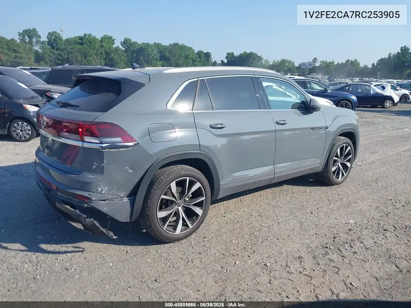 2024 Volkswagen Atlas Cross Sport 2.0T Sel Premium R-Line VIN: 1V2FE2CA7RC253905 Lot: 45531066