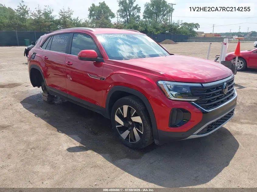 2024 Volkswagen Atlas Cross Sport 2.0T Se W/Technology VIN: 1V2HE2CA7RC214255 Lot: 45565877