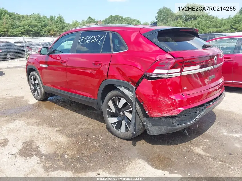 2024 Volkswagen Atlas Cross Sport 2.0T Se W/Technology VIN: 1V2HE2CA7RC214255 Lot: 45565877