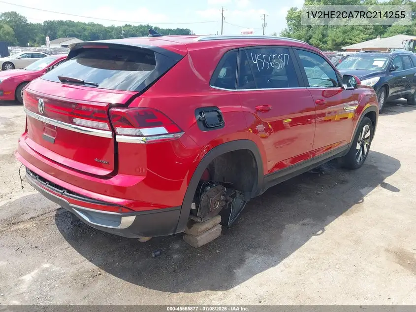 2024 Volkswagen Atlas Cross Sport 2.0T Se W/Technology VIN: 1V2HE2CA7RC214255 Lot: 45565877