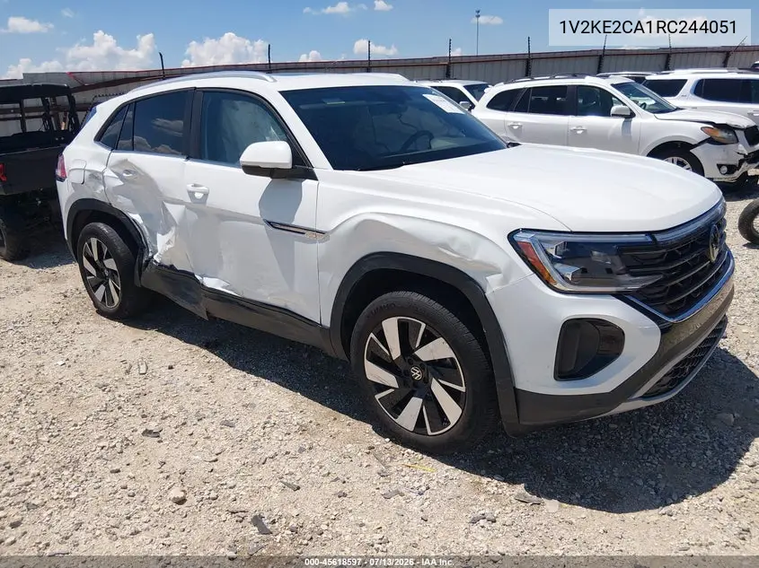 2024 Volkswagen Atlas Cross Sport 2.0T Se W/Technology VIN: 1V2KE2CA1RC244051 Lot: 45618597
