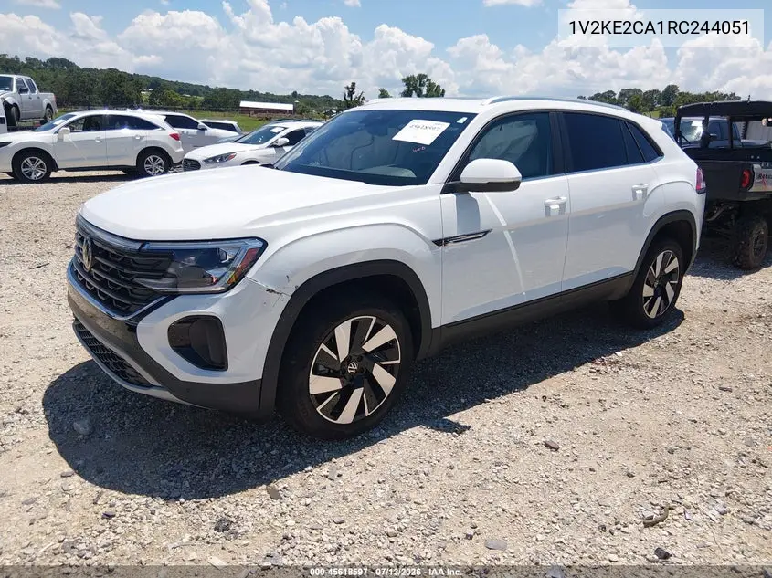 2024 Volkswagen Atlas Cross Sport 2.0T Se W/Technology VIN: 1V2KE2CA1RC244051 Lot: 45618597
