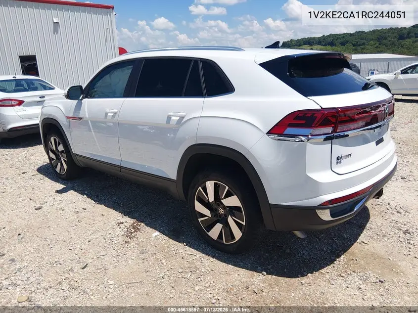 2024 Volkswagen Atlas Cross Sport 2.0T Se W/Technology VIN: 1V2KE2CA1RC244051 Lot: 45618597