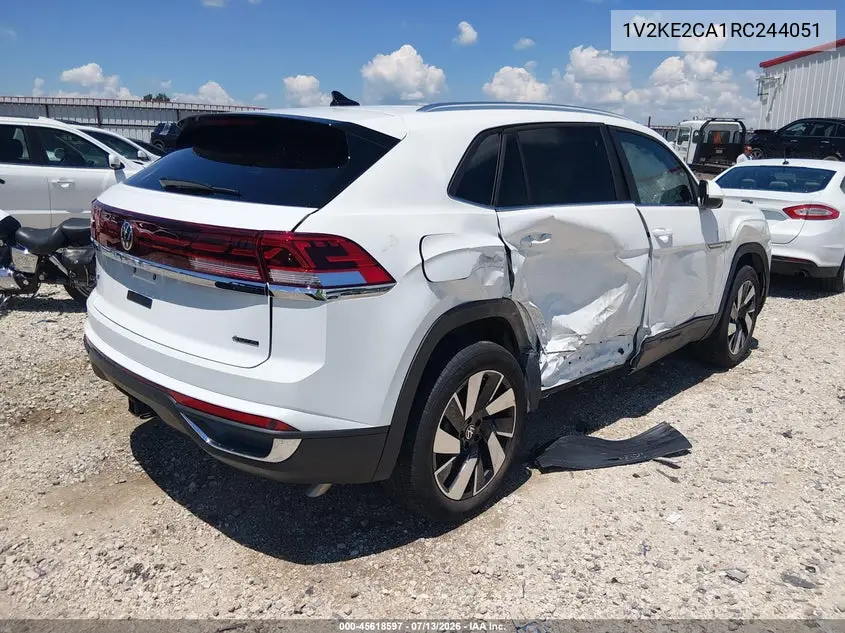 2024 Volkswagen Atlas Cross Sport 2.0T Se W/Technology VIN: 1V2KE2CA1RC244051 Lot: 45618597