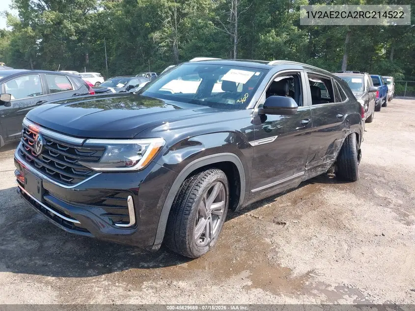 2024 Volkswagen Atlas Cross Sport 2.0T Sel R-Line VIN: 1V2AE2CA2RC214522 Lot: 45629669