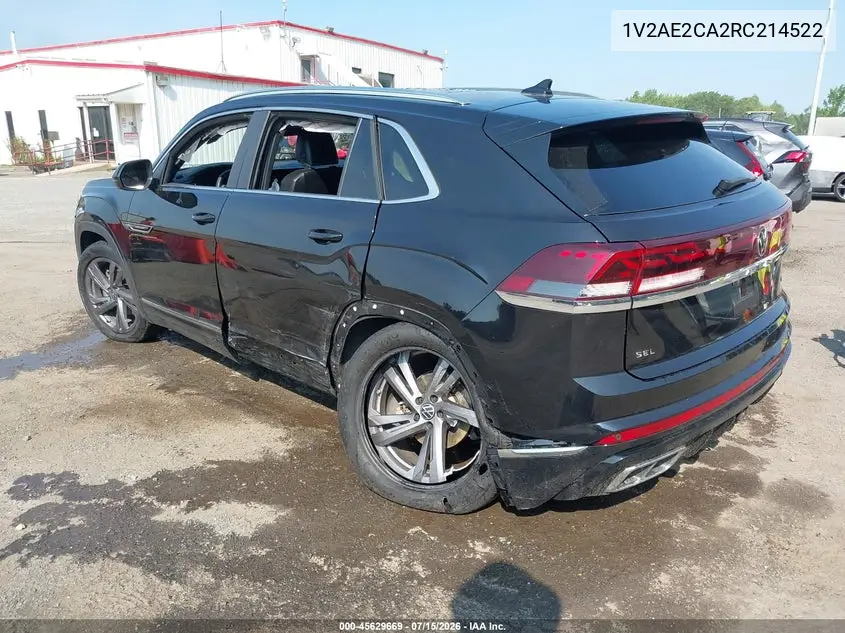 2024 Volkswagen Atlas Cross Sport 2.0T Sel R-Line VIN: 1V2AE2CA2RC214522 Lot: 45629669