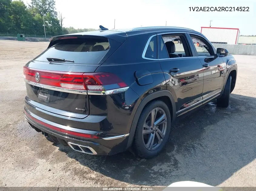 2024 Volkswagen Atlas Cross Sport 2.0T Sel R-Line VIN: 1V2AE2CA2RC214522 Lot: 45629669