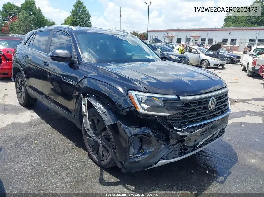 2024 Volkswagen Atlas Cross Sport 2.0T Se W/Technology VIN: 1V2WE2CA2RC202473 Lot: 45666390