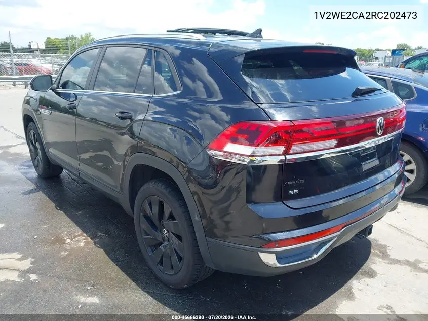 2024 Volkswagen Atlas Cross Sport 2.0T Se W/Technology VIN: 1V2WE2CA2RC202473 Lot: 45666390