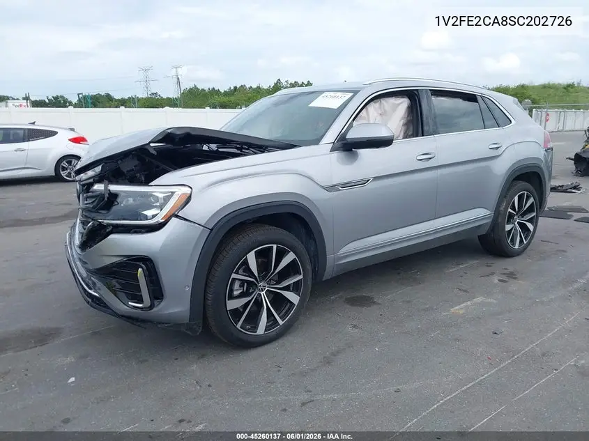 2025 Volkswagen Atlas Cross Sport 2.0T Sel Premium R-Line VIN: 1V2FE2CA8SC202726 Lot: 45260137