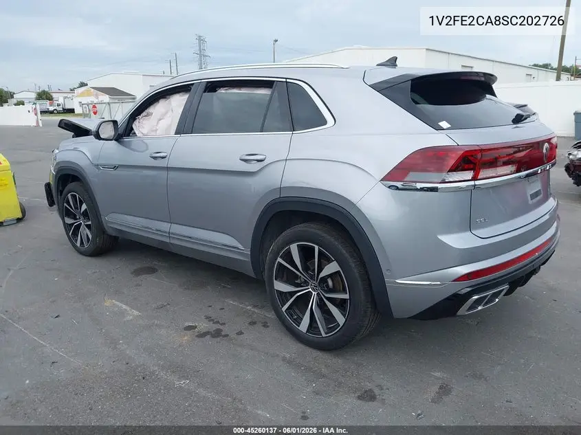 2025 Volkswagen Atlas Cross Sport 2.0T Sel Premium R-Line VIN: 1V2FE2CA8SC202726 Lot: 45260137
