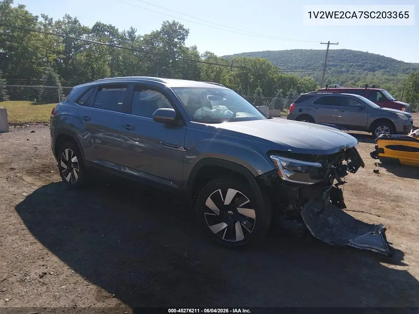 2025 Volkswagen Atlas Cross Sport 2.0T Se W/Technology VIN: 1V2WE2CA7SC203365 Lot: 45276211