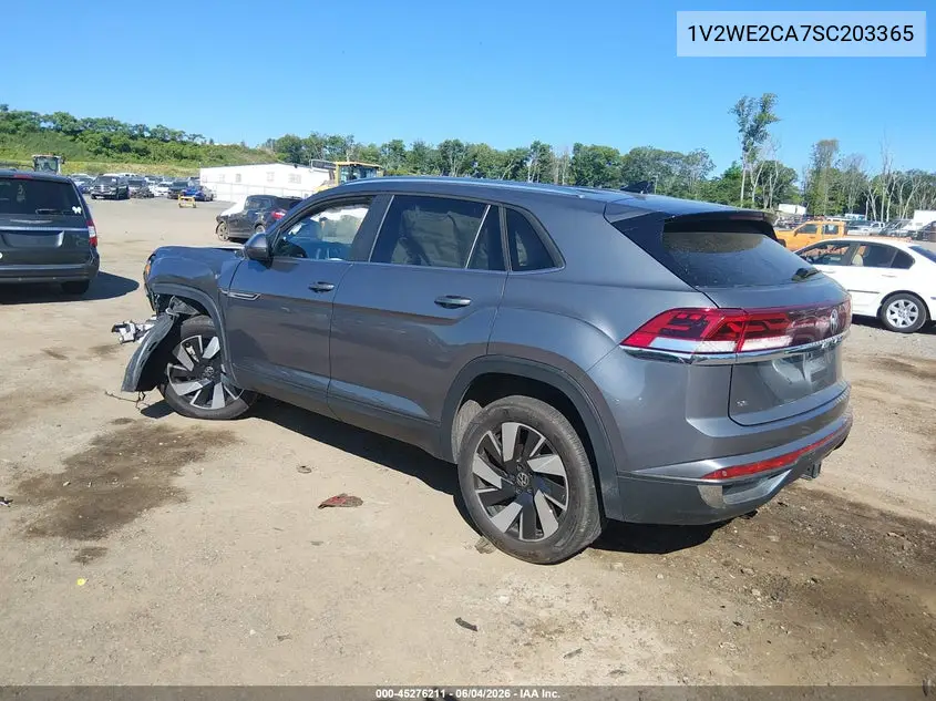 2025 Volkswagen Atlas Cross Sport 2.0T Se W/Technology VIN: 1V2WE2CA7SC203365 Lot: 45276211