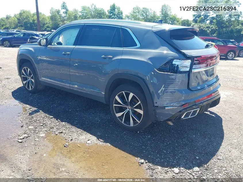 2025 Volkswagen Atlas Cross Sport 2.0T Sel Premium R-Line VIN: 1V2FE2CA2SC216394 Lot: 45417748