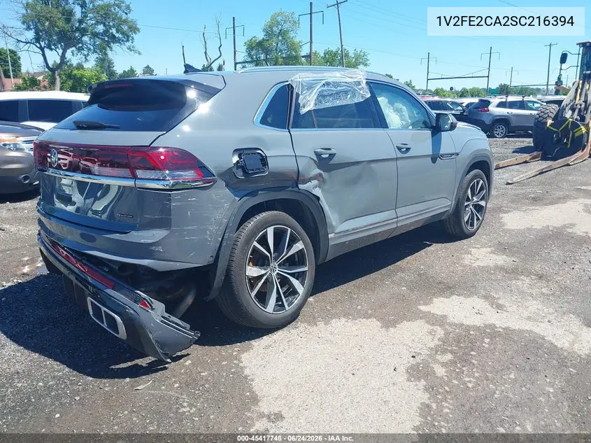 2025 Volkswagen Atlas Cross Sport 2.0T Sel Premium R-Line VIN: 1V2FE2CA2SC216394 Lot: 45417748
