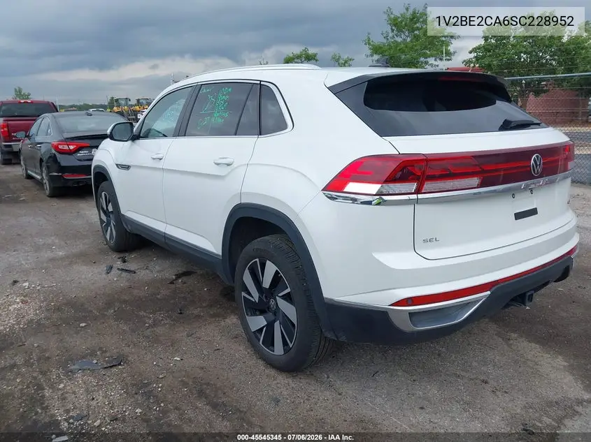 2025 Volkswagen Atlas Cross Sport 2.0T Sel VIN: 1V2BE2CA6SC228952 Lot: 45545345