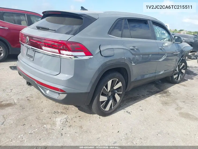 2026 Volkswagen Atlas Cross Sport Se With Technology VIN: 1V2JC2CA6TC215511 Lot: 45534503
