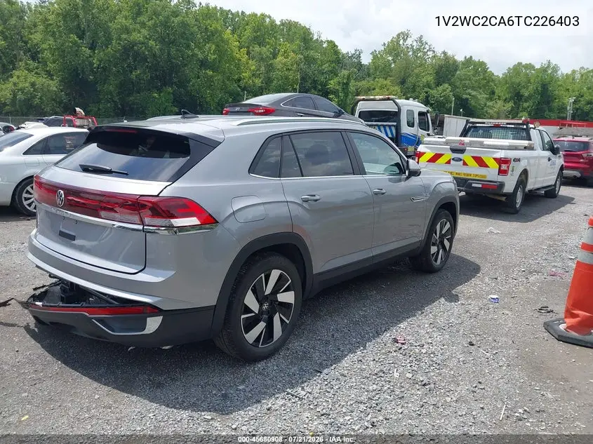 2026 Volkswagen Atlas Cross Sport Se With Technology VIN: 1V2WC2CA6TC226403 Lot: 45680908