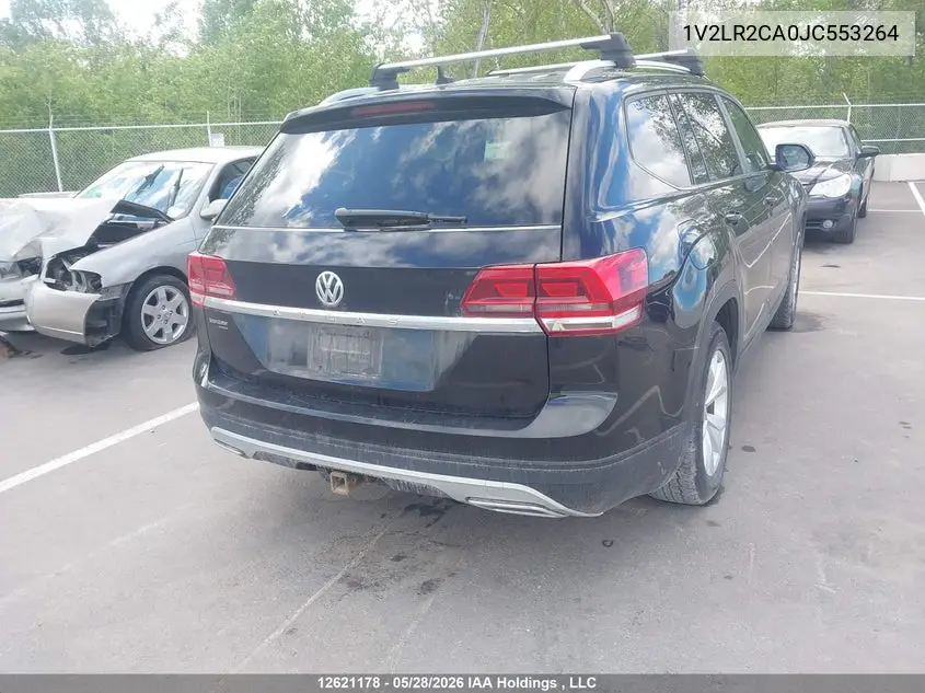 2018 Volkswagen Atlas 3.6 Fsi Comfortline VIN: 1V2LR2CA0JC553264 Lot: 12621178