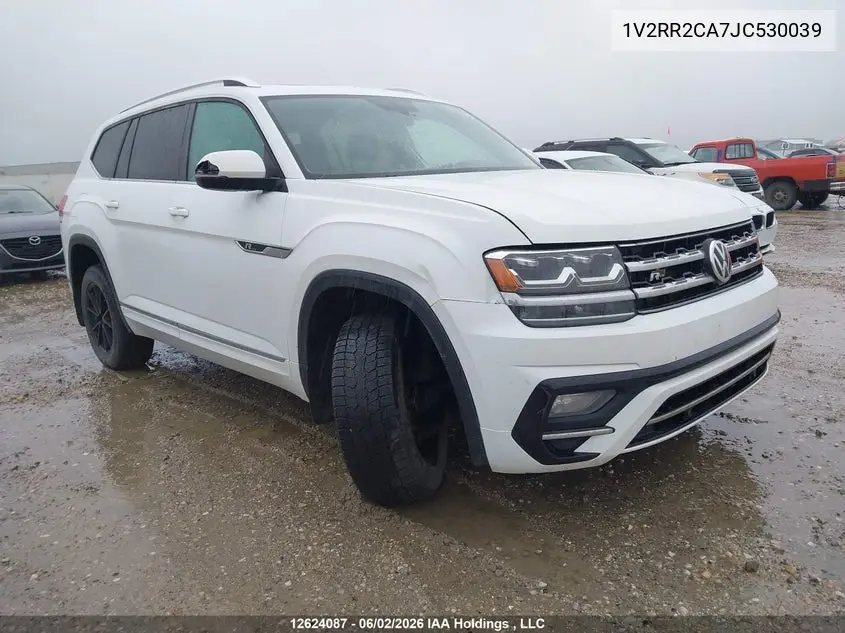 2018 Volkswagen Atlas 3.6 Fsi Highline VIN: 1V2RR2CA7JC530039 Lot: 12624087x
