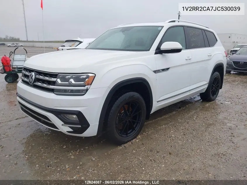 2018 Volkswagen Atlas 3.6 Fsi Highline VIN: 1V2RR2CA7JC530039 Lot: 12624087x