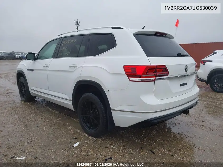2018 Volkswagen Atlas 3.6 Fsi Highline VIN: 1V2RR2CA7JC530039 Lot: 12624087x