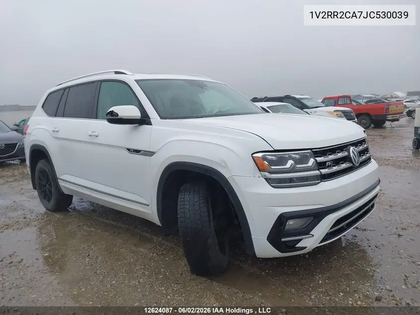 2018 Volkswagen Atlas 3.6 Fsi Highline VIN: 1V2RR2CA7JC530039 Lot: 12624087x
