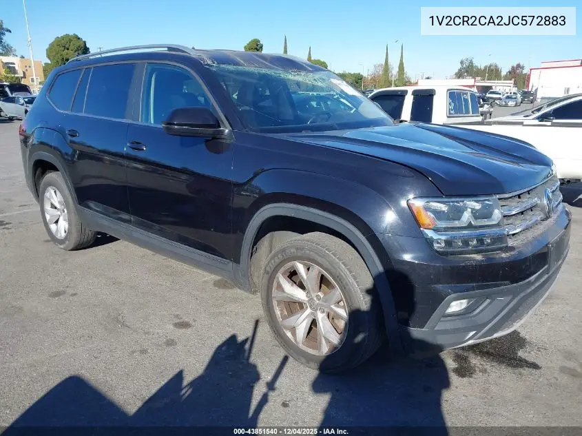 1V2CR2CA2JC572883 2018 Volkswagen Atlas 3.6L V6 Se