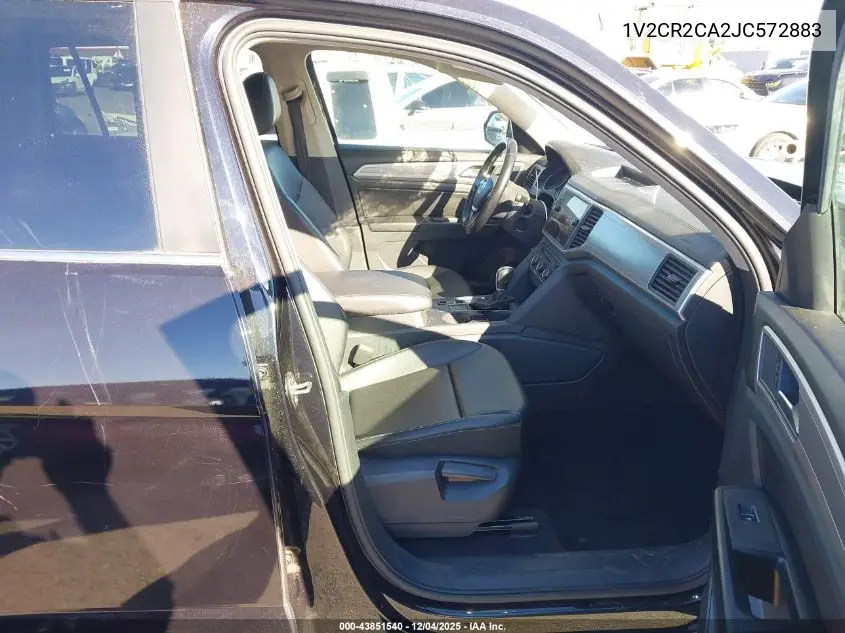 1V2CR2CA2JC572883 2018 Volkswagen Atlas 3.6L V6 Se