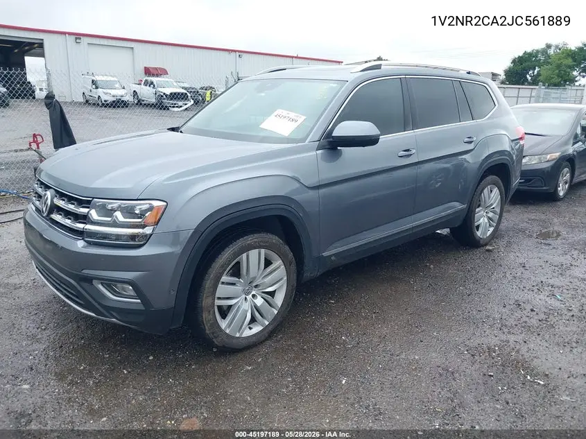2018 Volkswagen Atlas 3.6L V6 Sel Premium VIN: 1V2NR2CA2JC561889 Lot: 45197189