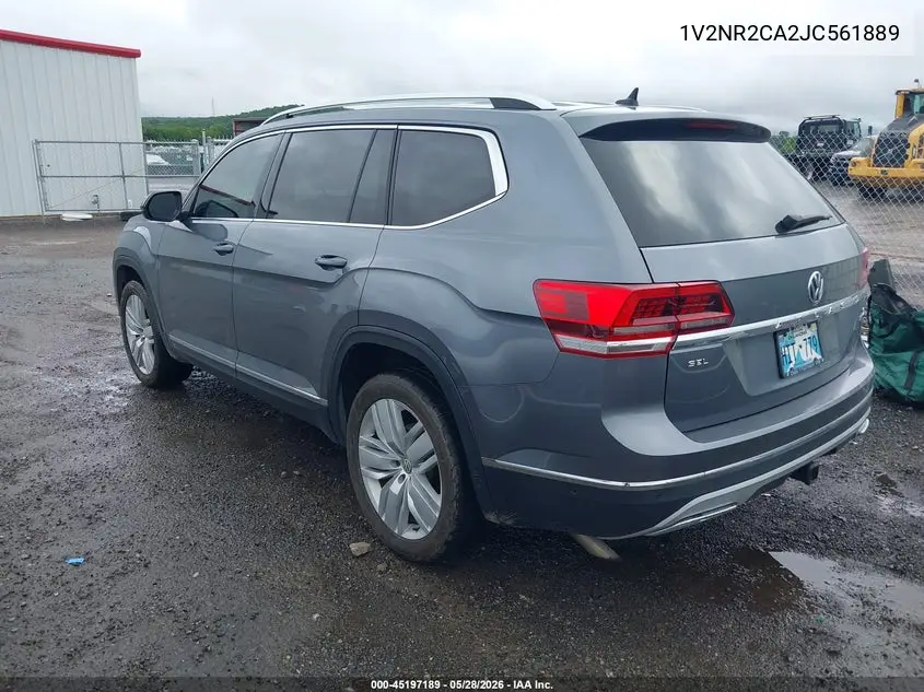 2018 Volkswagen Atlas 3.6L V6 Sel Premium VIN: 1V2NR2CA2JC561889 Lot: 45197189