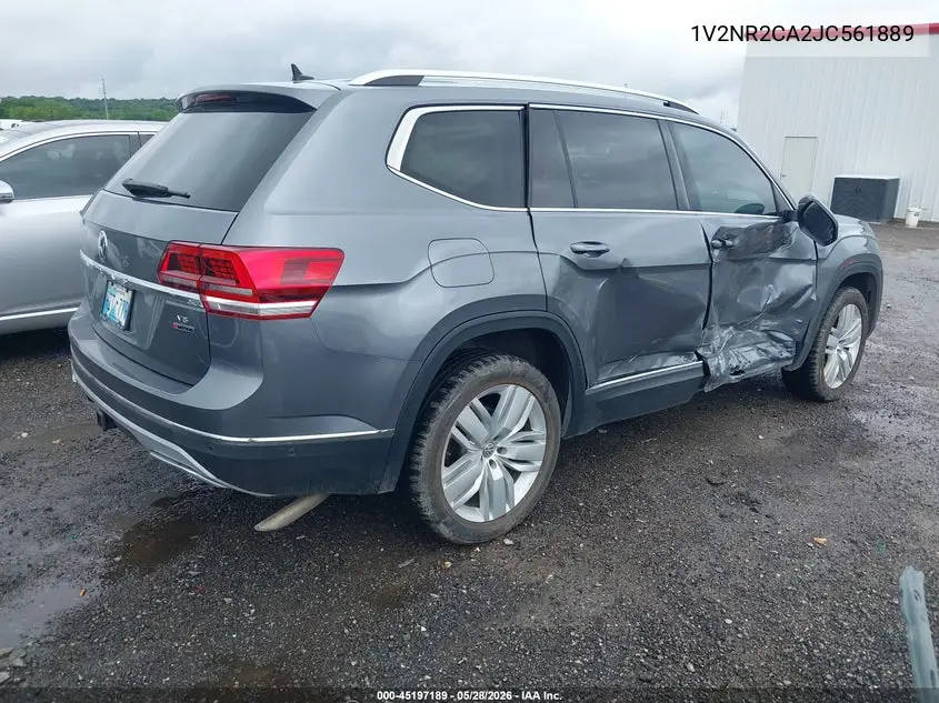 2018 Volkswagen Atlas 3.6L V6 Sel Premium VIN: 1V2NR2CA2JC561889 Lot: 45197189