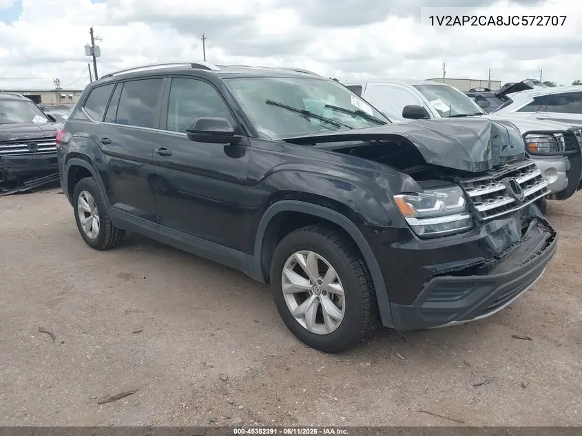 2018 Volkswagen Atlas 2.0T S VIN: 1V2AP2CA8JC572707 Lot: 45352391