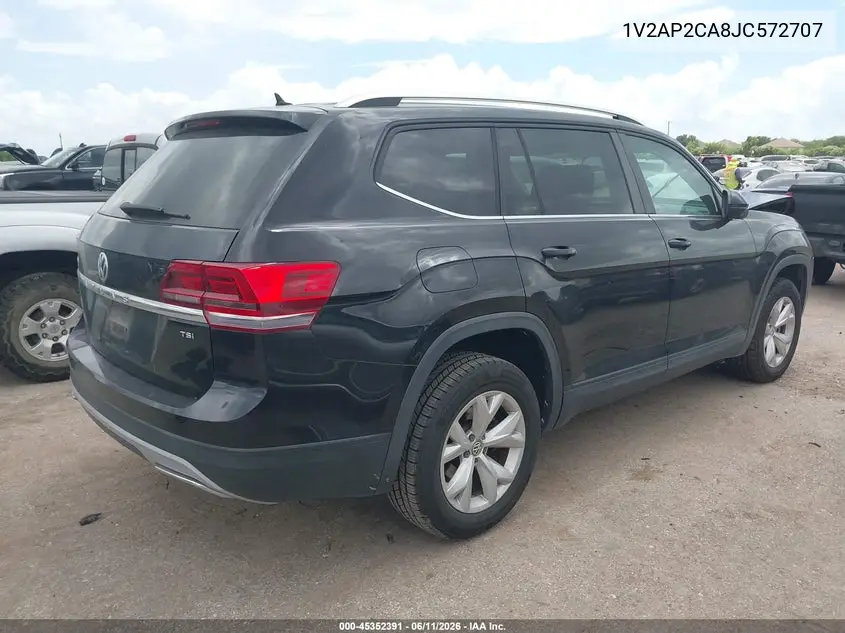 2018 Volkswagen Atlas 2.0T S VIN: 1V2AP2CA8JC572707 Lot: 45352391