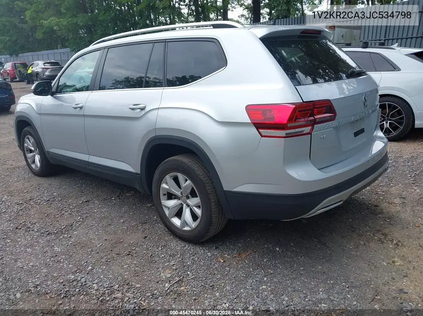 2018 Volkswagen Atlas 3.6L V6 Se VIN: 1V2KR2CA3JC534798 Lot: 45470245