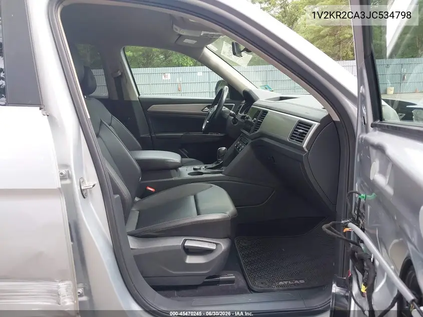 2018 Volkswagen Atlas 3.6L V6 Se VIN: 1V2KR2CA3JC534798 Lot: 45470245