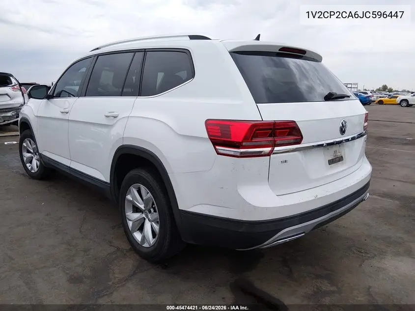 2018 Volkswagen Atlas 2.0T Se VIN: 1V2CP2CA6JC596447 Lot: 45474421