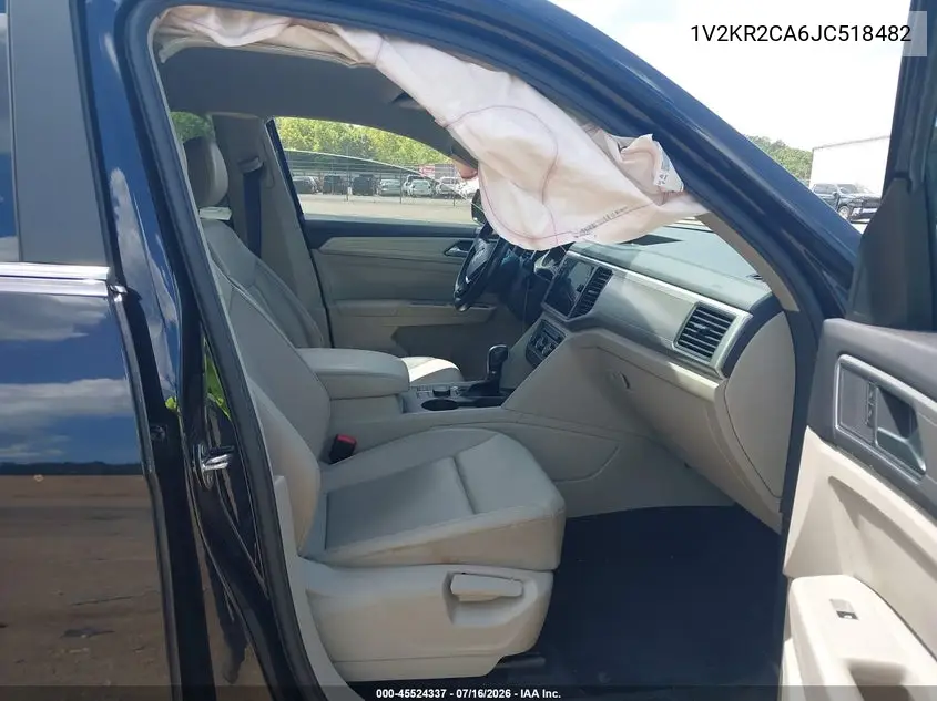 2018 Volkswagen Atlas 3.6L V6 Se VIN: 1V2KR2CA6JC518482 Lot: 45524337