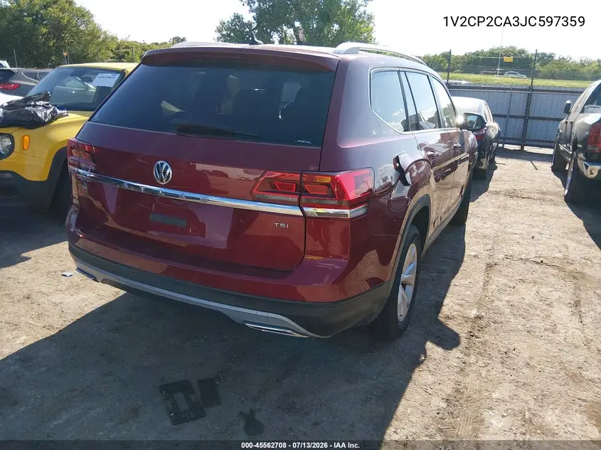 2018 Volkswagen Atlas 2.0T Se VIN: 1V2CP2CA3JC597359 Lot: 45562708