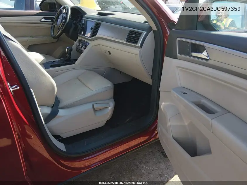 2018 Volkswagen Atlas 2.0T Se VIN: 1V2CP2CA3JC597359 Lot: 45562708