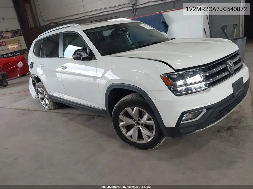 2018 Volkswagen Atlas 3.6L V6 Sel VIN: 1V2MR2CA7JC540872 Lot: 45588919