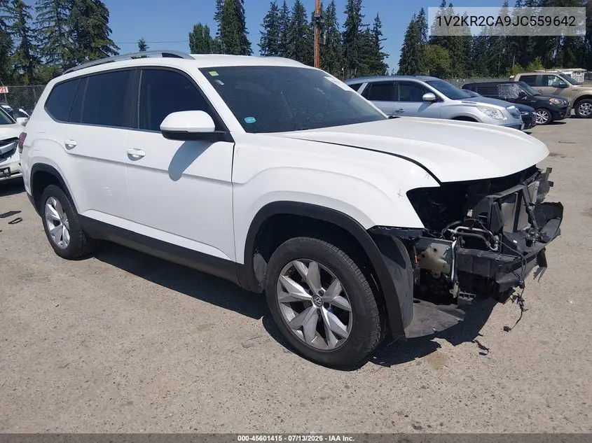 2018 Volkswagen Atlas 3.6L V6 Se VIN: 1V2KR2CA9JC559642 Lot: 45601415