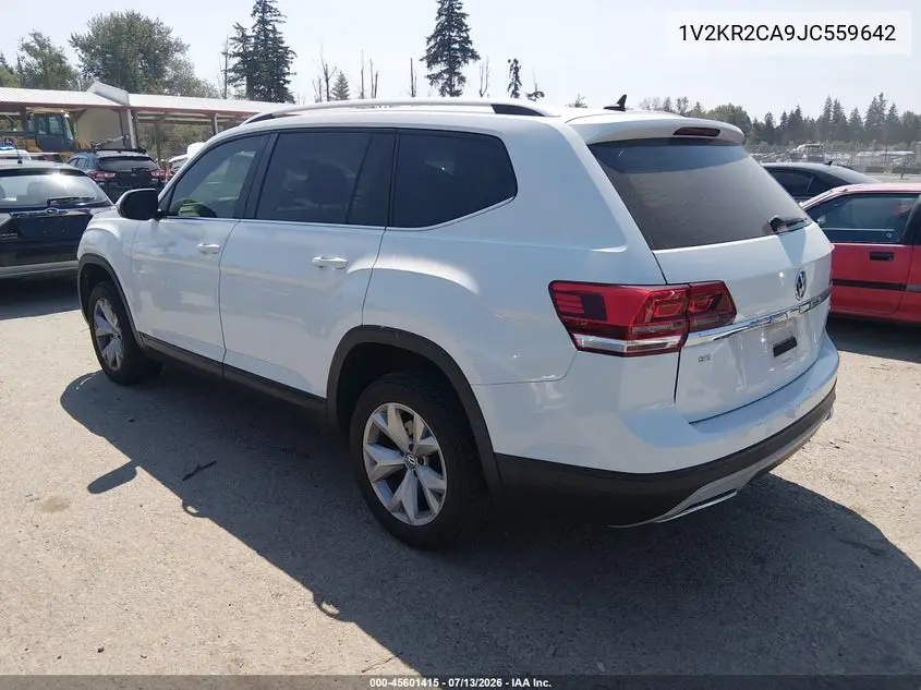 2018 Volkswagen Atlas 3.6L V6 Se VIN: 1V2KR2CA9JC559642 Lot: 45601415