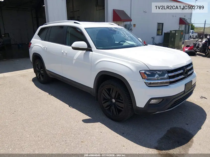 2018 Volkswagen Atlas 3.6L V6 Se/3.6L V6 Se W/Technology VIN: 1V2LR2CA1JC502789 Lot: 45604545
