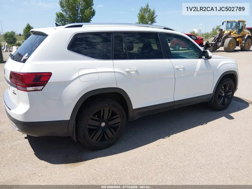 2018 Volkswagen Atlas 3.6L V6 Se/3.6L V6 Se W/Technology VIN: 1V2LR2CA1JC502789 Lot: 45604545