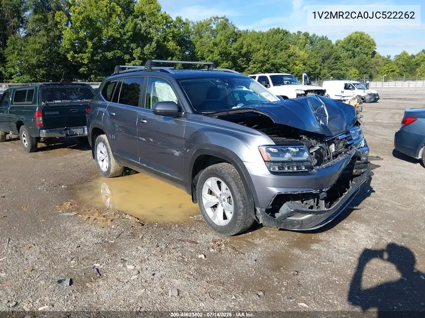2018 Volkswagen Atlas 3.6L V6 Sel VIN: 1V2MR2CA0JC522262 Lot: 45623402